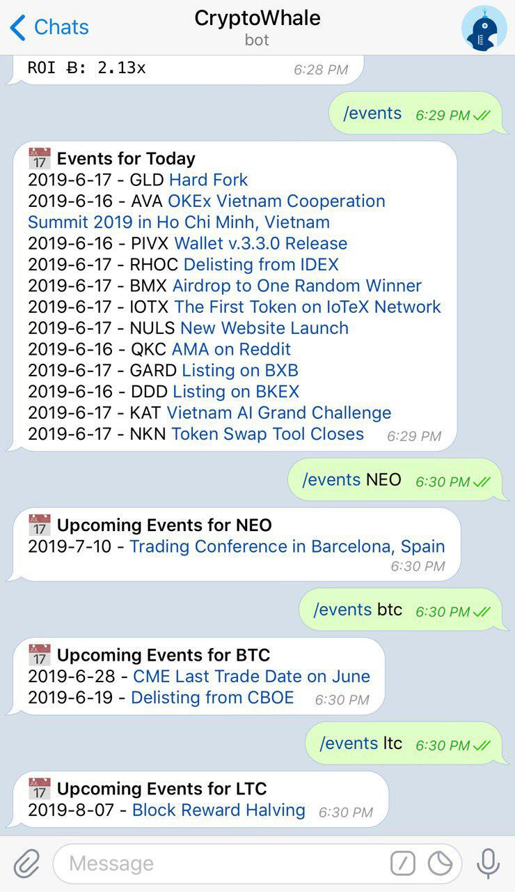 Crypto Events